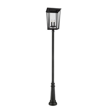 Z-Lite 125.5" High Seoul 4 Light Outdoor Post Mounted Fixture image 2