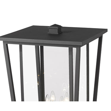 Z-Lite 125.5" High Seoul 4 Light Outdoor Post Mounted Fixture image 3