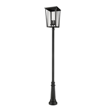 Z-Lite 125.5" High Seoul 4 Light Outdoor Post Mounted Fixture image 4