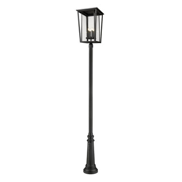 Z-Lite 125.5" High Seoul 4 Light Outdoor Post Mounted Fixture image
