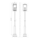 Z-Lite 127.25" High Hartwell 6 Light Outdoor Post Mounted Fixture image 7