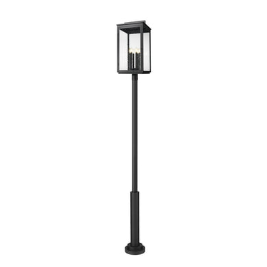 Z-Lite 127.25" High Hartwell 6 Light Outdoor Post Mounted Fixture image