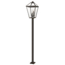 Z-Lite 128.25" High Talbot 4 Light Outdoor Post Mounted Fixture image 1