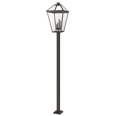Z-Lite 128.25" High Talbot 4 Light Outdoor Post Mounted Fixture image 1