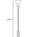 Z-Lite 128.75" High Talbot 4 Light Outdoor Post Mounted Fixture image 7