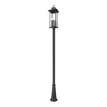 Z-Lite 128.75" High Tiberius 6 Light Outdoor Post Mounted Fixture image