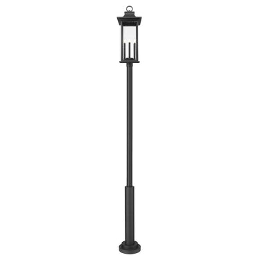 Z-Lite 129.5" High Tiberius 6 Light Outdoor Post Mounted Fixture image 1