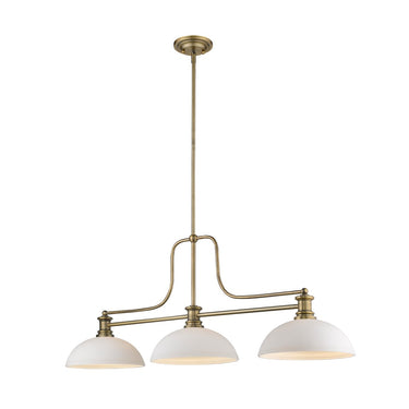 Z-Lite 13.25" Melange 21" High 3 Light Billiard Light image 1