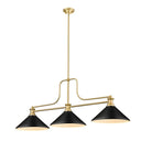 Z-Lite 13.25" Melange 21" High 3 Light Billiard Light image 3