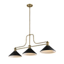 Z-Lite 13.25" Melange 21" High 3 Light Billiard Light image 6