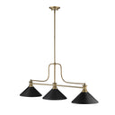 Z-Lite 13.25" Melange 21" High 3 Light Billiard Light image 9