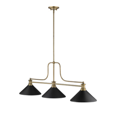 Z-Lite 13.25" Melange 21" High 3 Light Billiard Light image 9