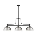 Z-Lite 13.25" Melange Metal and Glass 3 Light Billiard Light image 3