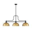 Z-Lite 13.25" Melange Metal and Glass 3 Light Billiard Light image 4