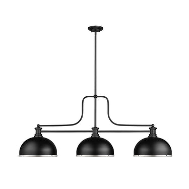 Z-Lite 13.25" Melange Metal and Glass 3 Light Billiard Light image 5