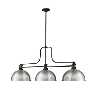 Z-Lite 13.25" Melange Metal and Glass 3 Light Billiard Light image 6
