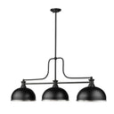 Z-Lite 13.25" Melange Metal and Glass 3 Light Billiard Light image 8