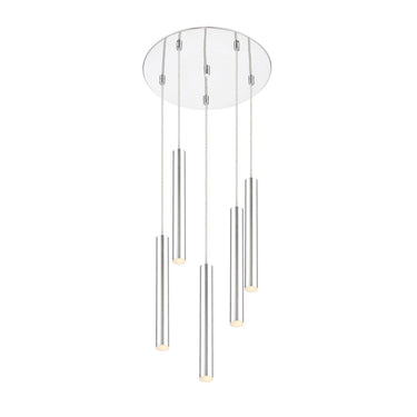 Z-Lite 13.5" Long Forest 5 Light Chandelier image 1