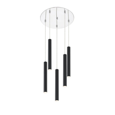 Z-Lite 13.5" Long Forest 5 Light Chandelier image 2