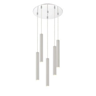 Z-Lite 13.5" Long Forest 5 Light Chandelier image 4
