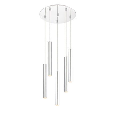 Z-Lite 13.5" Long Forest 5 Light Chandelier image 5