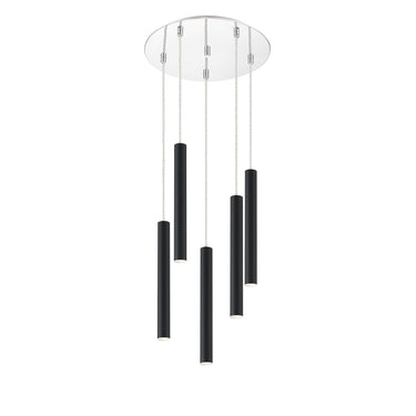 Z-Lite 13.5" Long Forest 5 Light Chandelier image 6