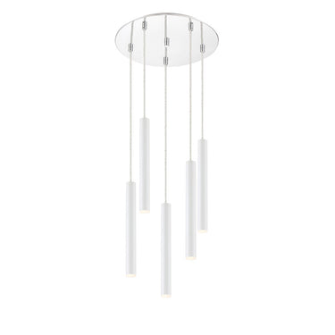 Z-Lite 13.5" Long Forest 5 Light Chandelier image 7
