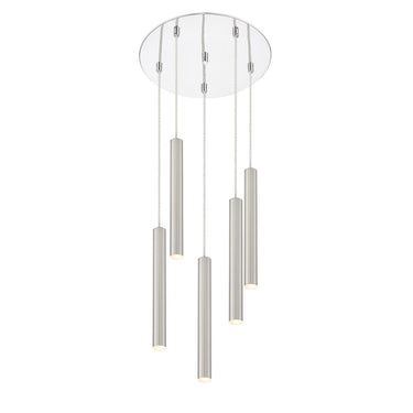 Z-Lite 13.5" Long Forest 5 Light Chandelier image