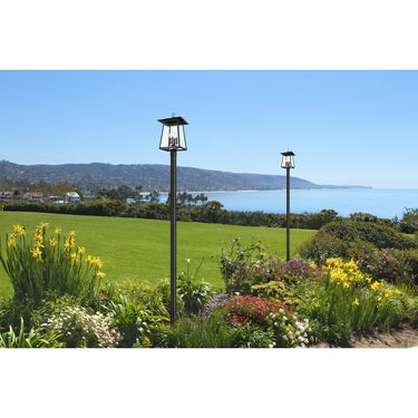 Z-Lite 13.5" Rainer Glass 4 Light Outdoor Post Mounted Fixture image 6
