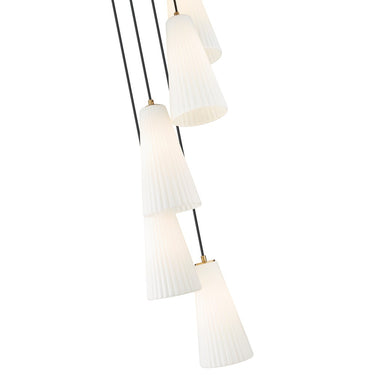 Z-Lite 13.75" High Farrell 5 Light Chandelier image 11