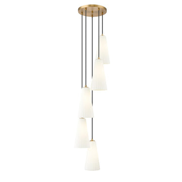 Z-Lite 13.75" High Farrell 5 Light Chandelier image 2