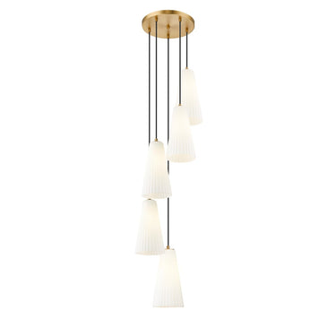 Z-Lite 13.75" High Farrell 5 Light Chandelier image 8
