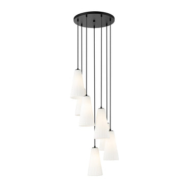 Z-Lite 13.75" High Farrell 7 Light Chandelier image 1