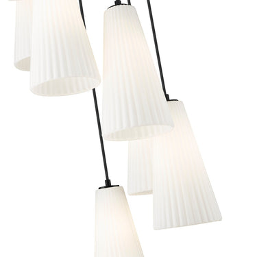 Z-Lite 13.75" High Farrell 7 Light Chandelier image 10