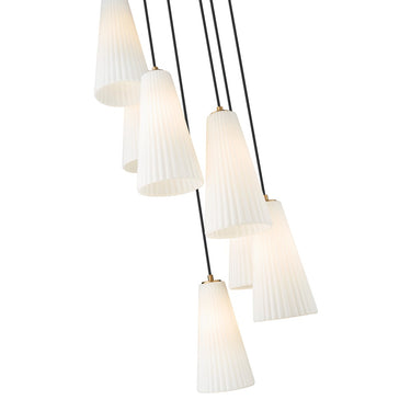 Z-Lite 13.75" High Farrell 7 Light Chandelier image 11