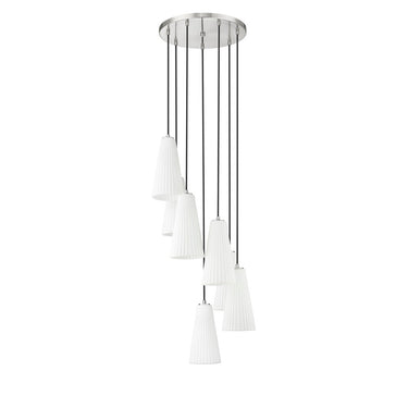 Z-Lite 13.75" High Farrell 7 Light Chandelier image 12
