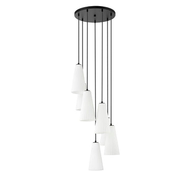 Z-Lite 13.75" High Farrell 7 Light Chandelier image 13