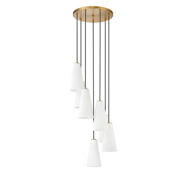 Z-Lite 13.75" High Farrell 7 Light Chandelier image 14
