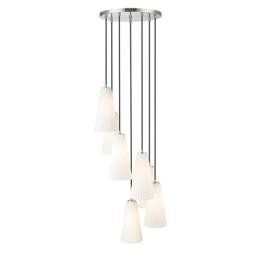 Z-Lite 13.75" High Farrell 7 Light Chandelier image 3