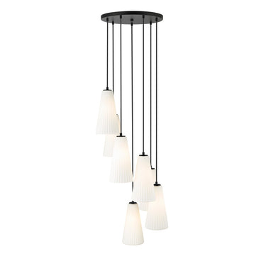 Z-Lite 13.75" High Farrell 7 Light Chandelier image 4
