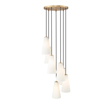 Z-Lite 13.75" High Farrell 7 Light Chandelier image 5