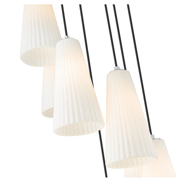 Z-Lite 13.75" High Farrell 7 Light Chandelier image 9