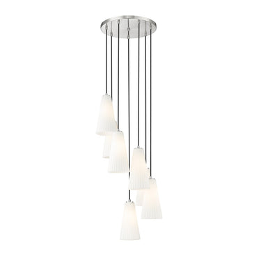 Z-Lite 13.75" High Farrell 7 Light Chandelier image
