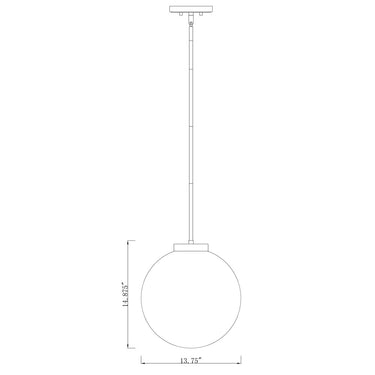 Z-Lite 13.75" Parsons 1 Light Pendant image 7