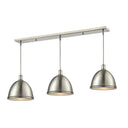 Z-Lite 13" Mason Steel 3 Light Linear Chandelier image