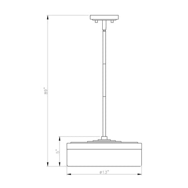 Z-Lite 13" Renaud 1 Light Pendant image 14