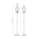 Z-Lite 135.25" High Raphael 5 Light Outdoor Post Mount Fixture image 7