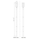 Z-Lite 137.25" High Leland 1 Light Outdoor Post Mounted Fixture image 7