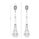 Z-Lite 14.25" Davina 4 Light Outdoor Post Mounted Fixture image 6