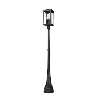 Z-Lite 14.25" Hartwell 5 Light Outdoor Post Mounted Fixture image 4